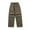 Brown, variant on Wyobmus Mens Cargo Parachute Pants Straight Wide Leg Retractable Twill Pants Casual Sports Pants Brown