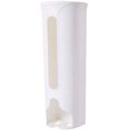 thumbnail image 1 of Plastic Bag Holder Wall Mount Trash Bag Dispenser Kitchen Grocery Bag Storage Organizer Sundries Container with Lid(S,white), Small, AM17CD0G58IUS, 1 of 7