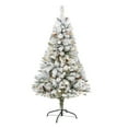 thumbnail image 2 of Nearly Natural 5ft Flocked White River Mountain Pine Christmas Tree, 2 of 7