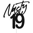 thumbnail image 1 of Cake Topper Hequoyer Nasty 19 saludos a su 19 cumpleaños, 1 of 7