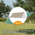 thumbnail image 3 of Naiovety Toldo parasol, toldos impermeables para Patio, protector solar, portátil, para acampar al aire libre, senderismo, tienda de viaje, carpas Caqui 3x4m, 3 of 6