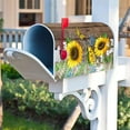 thumbnail image 5 of Sunflower Butterfly Mailbox Covers Magnetic Post Box Cover Wraps Standard Size 21x18 Inches for Garden Yard Decor, 5 of 6