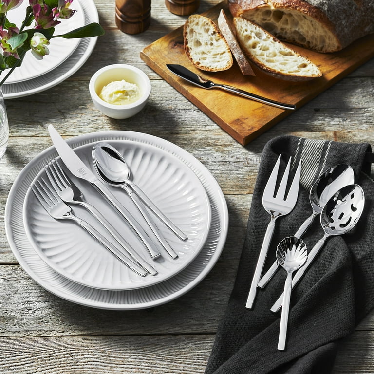 ZWILLING Opus 45-Piece Flatware Set, Contemporary European Design