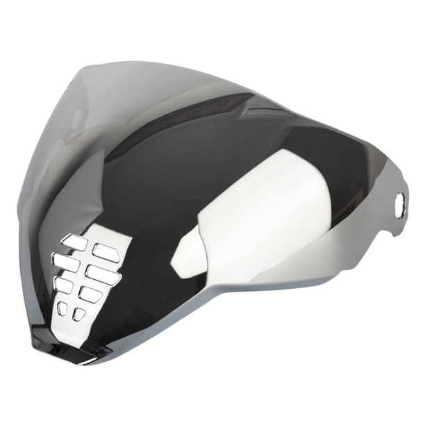 Kenally Escudo de visera de casco Escudo de cara completa para Icon Casco Durable Clear REVO Blue Gafas de moto Plata