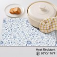 thumbnail image 5 of Placemat, Pioneer Flower Floral Print Pattern Place Mats Table Mat Set Of 2, PVC Washable Placemats for Party Kitchen Dining Decoration, 18x12 Inch, Fade Resistant, 5 of 6