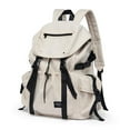 thumbnail image 2 of Mochila con cordón jinwen escolar Correa ajustable con asa portátil para ir de compras al aire libre, 2 of 8