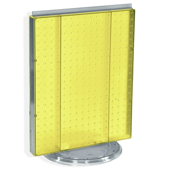 Revolving 16"W x 20.25"H Pegboard Counter Display PK1