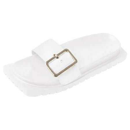 

Xboschi Womens Sandals Comfortable Womens Sandals Dressy Womenshoes Fashion Casual Square Head Thick Bottom Beach Slippers Women