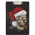 thumbnail image 2 of FMSHPON Christmas Santa Claus Skull Clipboard Hardboard Wood Nursing Clip Board and Pull for Standard A4 Letter 13x9 inches, 2 of 8