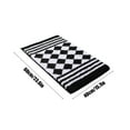 thumbnail image 3 of InsCrazy Bathroom Rugs Concise Style Floor Mats Non-Slip Bathroom Absorbent Thick Floor Mats Bathroom Foot Mats Entrance Flocking Bedroom Mats 17" x 24", 3 of 5
