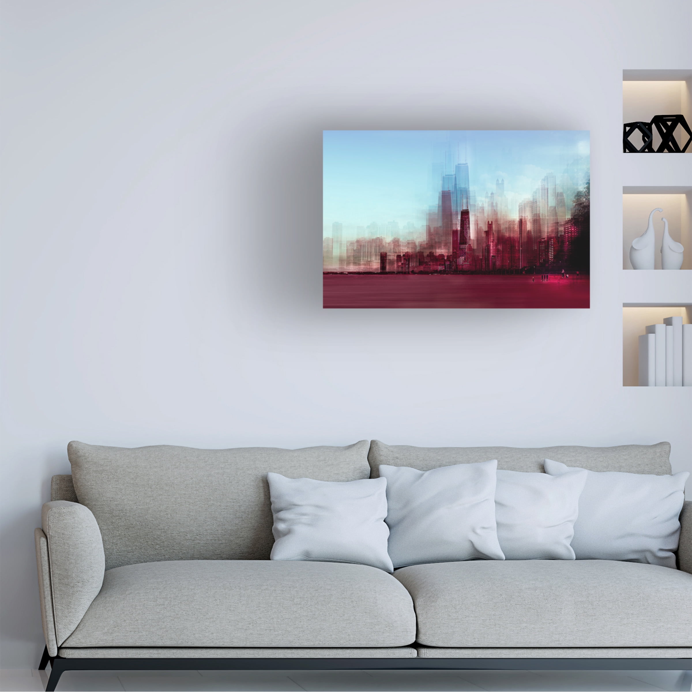Carmine Chiriaco 'Red Chicago' Canvas Art
