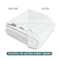 thumbnail image 6 of Bare Home Waffle Blanket - 100% Cotton - Lightweight & Breathable - Twin/Twin XL, White, 6 of 8