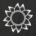 thumbnail image 2 of Sunflower T-Shirt | Pretty Flower Black Tee Gift, 2 of 5