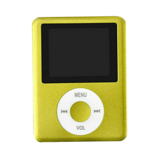Reproductor de video HD Reproductor de música MP4 de 1.8 pulgadas Radio FM Lector de libros con auriculares con pantalla de letras, Verde Guardurnaity EL003555-02