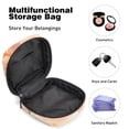 thumbnail image 4 of Sanitary Napkin Storage Bag for Girls Women, Portable First Period Pads Bag Tampons Holder Girls Travel Makeup Bag, Large Capacity Watercolor Orange Flowers on Peach Background, 4 of 6