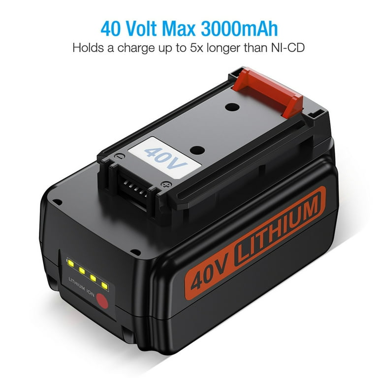 40V 3000mAh Battery for Black Decker 40V LBX2040 LBX36 LBXR36 LBXR2036  LST540 LCS1240 LBX1540 LST136W Li-ion Battery - AliExpress