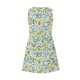 thumbnail image 4 of Fuera Del Hombro Vestido Largo de la Moda de Verano de las Mujeres Flor de Impresión de Bolsillo sin Mangas Cuello en V, Vestido Casual para Diario, 4 of 8