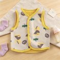 thumbnail image 2 of NIEWTR Baby Boys Girls Fleece Vest Button Down Sleeveless Jacket Cute Kids Fall Winter Waistcoat Outerwear with Pocket, 2 of 8