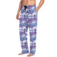 thumbnail image 5 of Blue and Purple Wave Mens Pajama Pant Sleep and Lounge Bottons with Pockets, 5 of 7