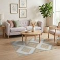 thumbnail image 3 of ODIKA Beige Loves Boho Geometric Motifs Balanced Decorative Rectangular Pet Friendly & Kids Safe Play for Playroom, Bedroom, Reading Nook, 3 of 7