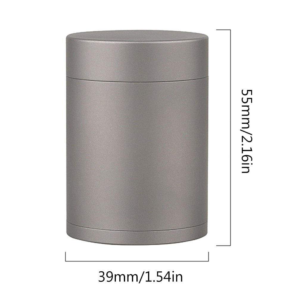 ZPAQI Large Capacity Pills Organizers Titanium Alloy Canister Outdoor Medicine Bottle