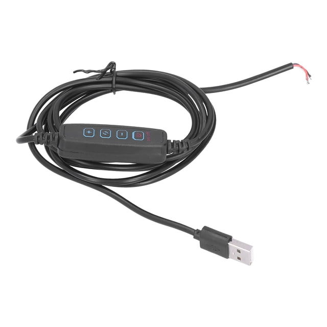 Cordon Lumineux Durable, Interrupteur LED 2m Cordon de Lampe Cordon d'Alimentation Polyvalent