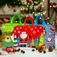 thumbnail image 3 of Wrapables Non-Woven Reusable Christmas Holidays Gift Bags with Handles for Gift Wrap, Parties, Favors and Treats (Set of 8), Festive Joy, 3 of 4