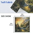 thumbnail image 5 of Napkin Satin Napkin 20*20Inchx1 Kitchen Towel Dinner Plate Towel Decorative Towel Napkin Tea Towel Suitable For Kitchen Table Picturesque Mountain, 5 of 8