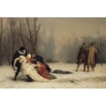 thumbnail image 2 of Jean-Léon Gérôme 18x13 Gold Ornate Wood Frame and Double Matted Museum Art Print Titled - The Duel After the Masquerade (1857), 2 of 4