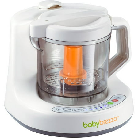 Baby Brezza Baby Food Mixer and Steamer Machine - One Step Steamer and Mixer - Steam and Puree Baby Food For Pouches