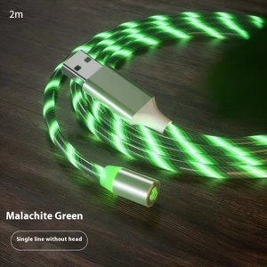 Charge magnétique de câble Streamer charge rapide d'éclairage de câble Micro USB câble LED Câble de chargeur magnétique de type C