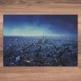 thumbnail image 5 of Ambesonne Paris Jigsaw Puzzle Durable Cardboard, Eiffel Tower Cityscape, 1000 pcs, Navy Blue, 5 of 5