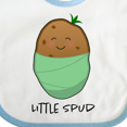 thumbnail image 4 of Inktastic Little Spud Green Boys or Girls Baby Bib, 4 of 4