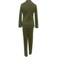 thumbnail image 3 of Women's Blazer With Trouser Suits Office Work Business Suit Jacket 2-piece Suit Set, 3 of 4