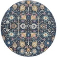 thumbnail image 2 of Nourison Passion Floral Navy 8' x Round Area Rug, (8 Round), 2 of 8