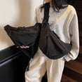 thumbnail image 5 of Women Shoulder Bag Large Capacity Crossbody Bag Commuting Bag Dumplings Bag Korean Styles Messengers Bag for Everyday, 5 of 9