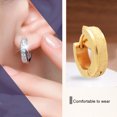 thumbnail image 2 of 3 pares de pendientes cruzados para hombre, adornos para las orejas, aros con bisagras, estilo exótico, roca esmerilada, exfoliante, joyería de Ropa, zapatos y accesorios Miscelánea dorado Minnieouse AP009691-02B, 2 of 6
