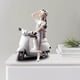 thumbnail image 4 of Estatuilla de chica elegante, escultura artesanal de resina, decorativa de doncella, estatua para arreglo de escritorio, soporte de TV de En motocicleta Soledad Estatua de mesa, 4 of 10