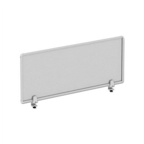 Polycarbonate Privacy Panel 47w x 0.50d x 18h, Silver/Clear