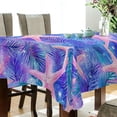 thumbnail image 5 of Yayeee Tablecloths 54" x 54" Rectangle Wrinkle Resistant Party Table Cover, Pink Starfish Pattern, 5 of 8