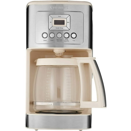

Dcc-3200 14-cup programmable coffee maker with glass carafe and stainless steel handle cream colored