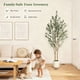 thumbnail image 3 of QinaQin Árbol de olivo artificial de 5 pies con maceta blanca y frutos realistas, planta decorativa para sala, oficina o recibidor, 3 of 9