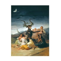 Trademark Fine Art Francisco Goya The Witches' Sabbath Canvas Wall Art - 24x32