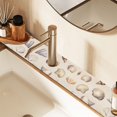 thumbnail image 2 of Yayeee Faucet Mat for Kitchen Sink 30" Diatomite Long Splash Guard Pad, Watercolor Seashells, 2 of 7