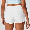 thumbnail image 6 of Women's Athletic Running Shorts Quick Dry Lightweight Workout Gym Shorts with Mesh Pockets White, 6 of 6