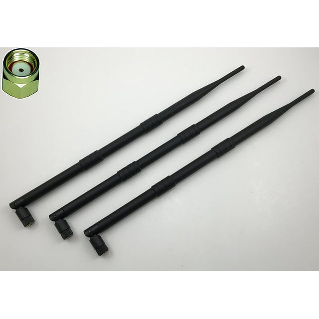 3 9dBi 2.4GHz 5GHz Dual Band RPSMA WiFi Antennas Netgear Nighthawk