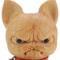 thumbnail image 4 of Yongwei Hand Carved Sitting French Bulldog Wooden Statue Home Decor Gift, 4 of 8