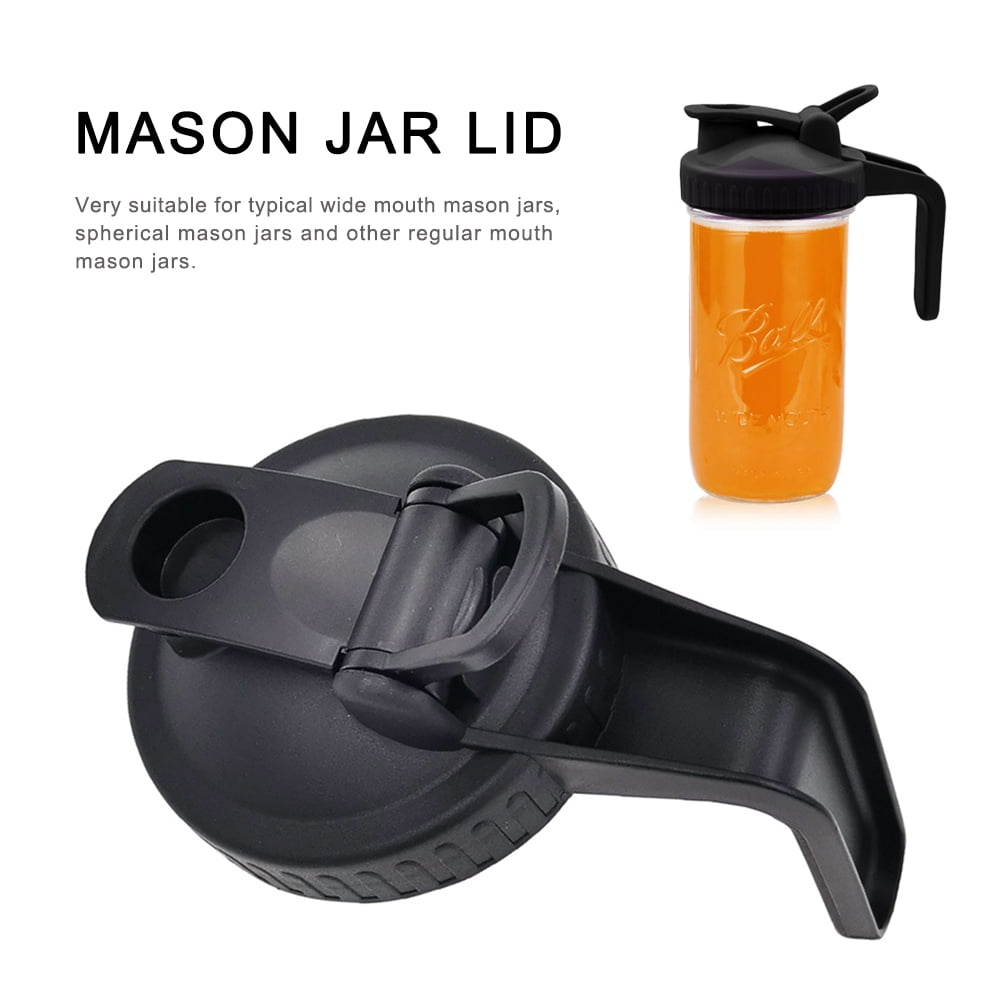 Mason Jar Lids Wide Mouth Mason Jar Lids Reusable Canning Lids With Flip Top Lid Leak Proof