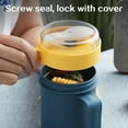 thumbnail image 3 of AuroraX Cute Soup Mug with Lid and Spoon Funny 18 Oz Novelty Travel Soup Mug Mug Breakfast Milk Cup Birthday Gifts for Women Men Office Coworkers(Blue), 3 of 5