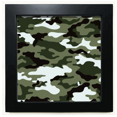 thumbnail image 1 of Camouflage Ligne Art Grain Illustration Modèle Noir Carré Cadre Photo Mur Table, 1 of 3
